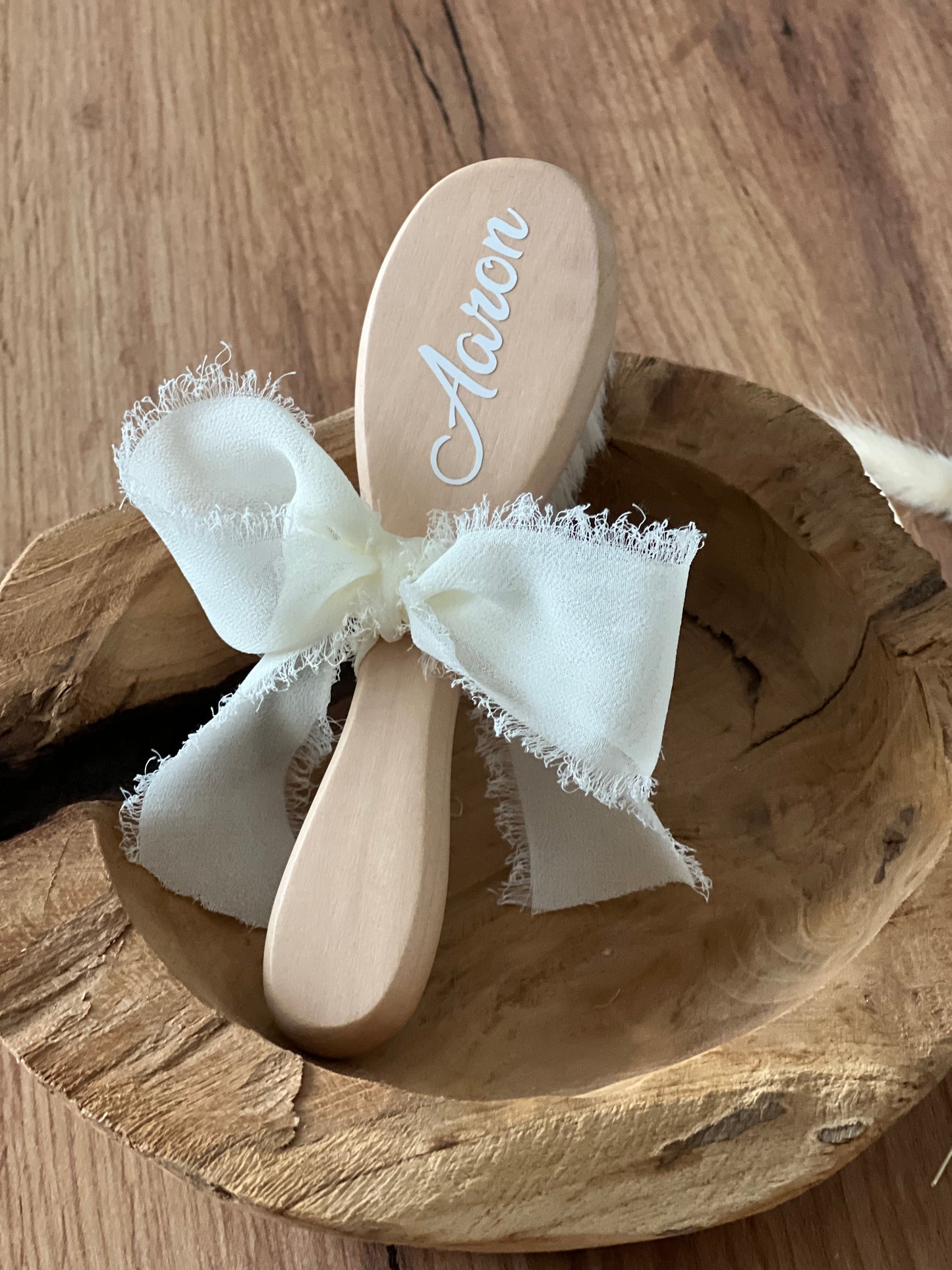 Ensemble brosse à poils et peigne personnalisé pour bébé