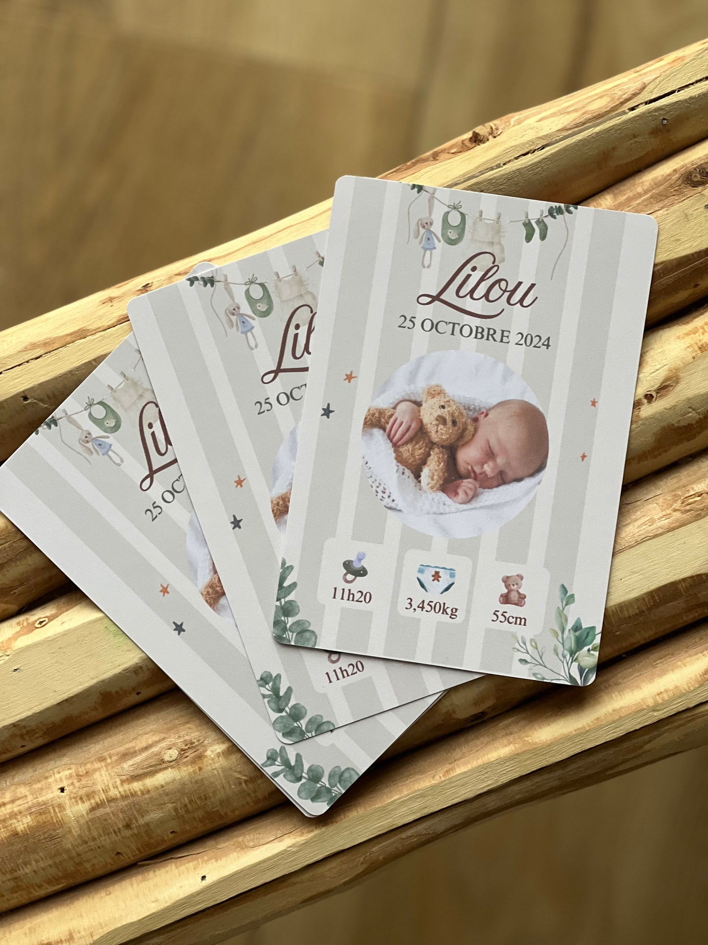 Faires-parts naissance « Neutre et Doux »