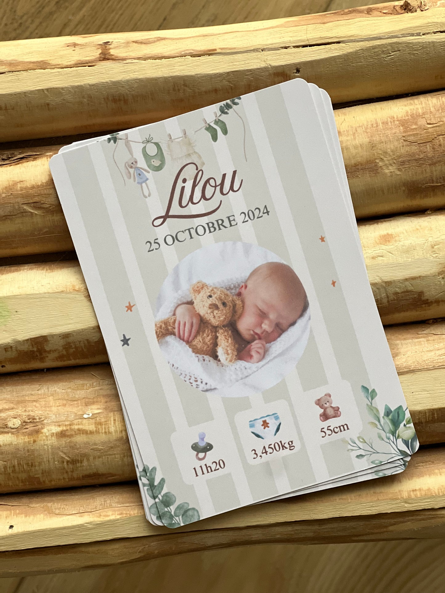 Faires-parts naissance « Neutre et Doux »
