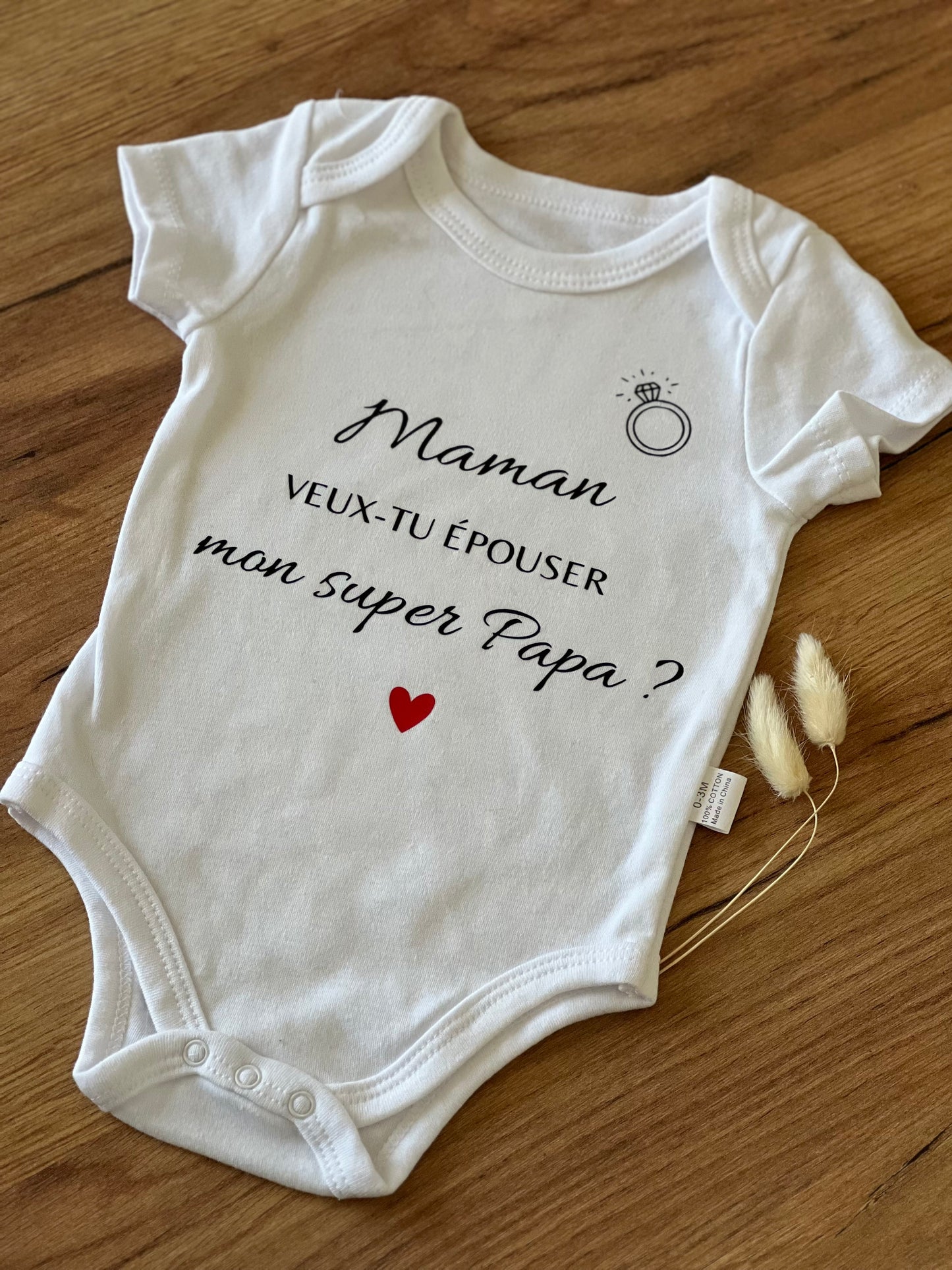 Body bébé personnalisé