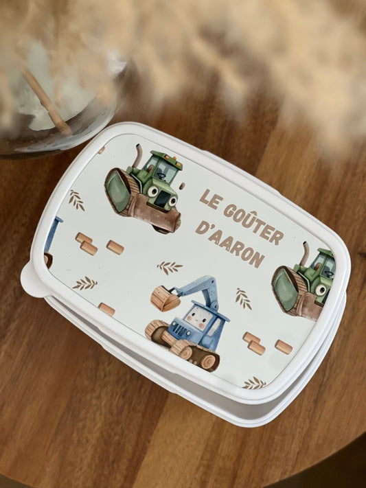 Boîte à goûter personnalisée pour enfants – Design unique