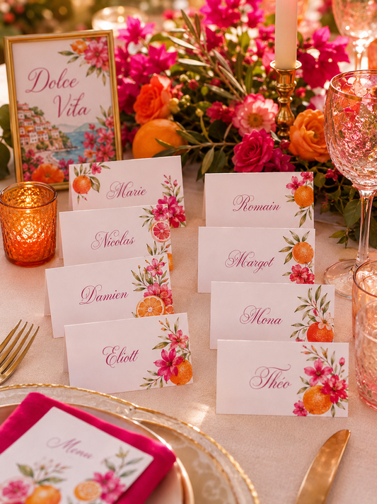 Marque-place papier personnalisé – Une table élégante jusque dans les moindres détails
