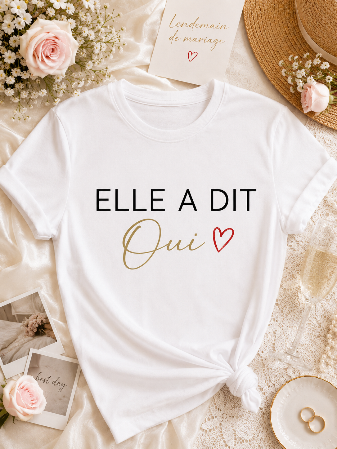 T-shirt Lendemain de Mariage – Future Mariée & Futur Marié | Personnalisé