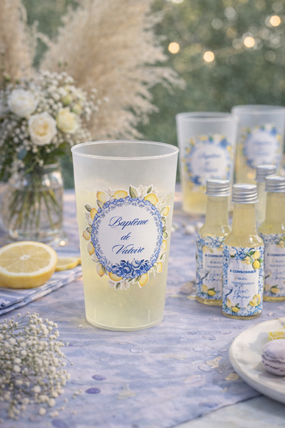 Gobelets Personnalisés Réutilisables pour Mariage, EVJF, Baptême, Anniversaire – Cadeaux Invités Écologiques et Uniques