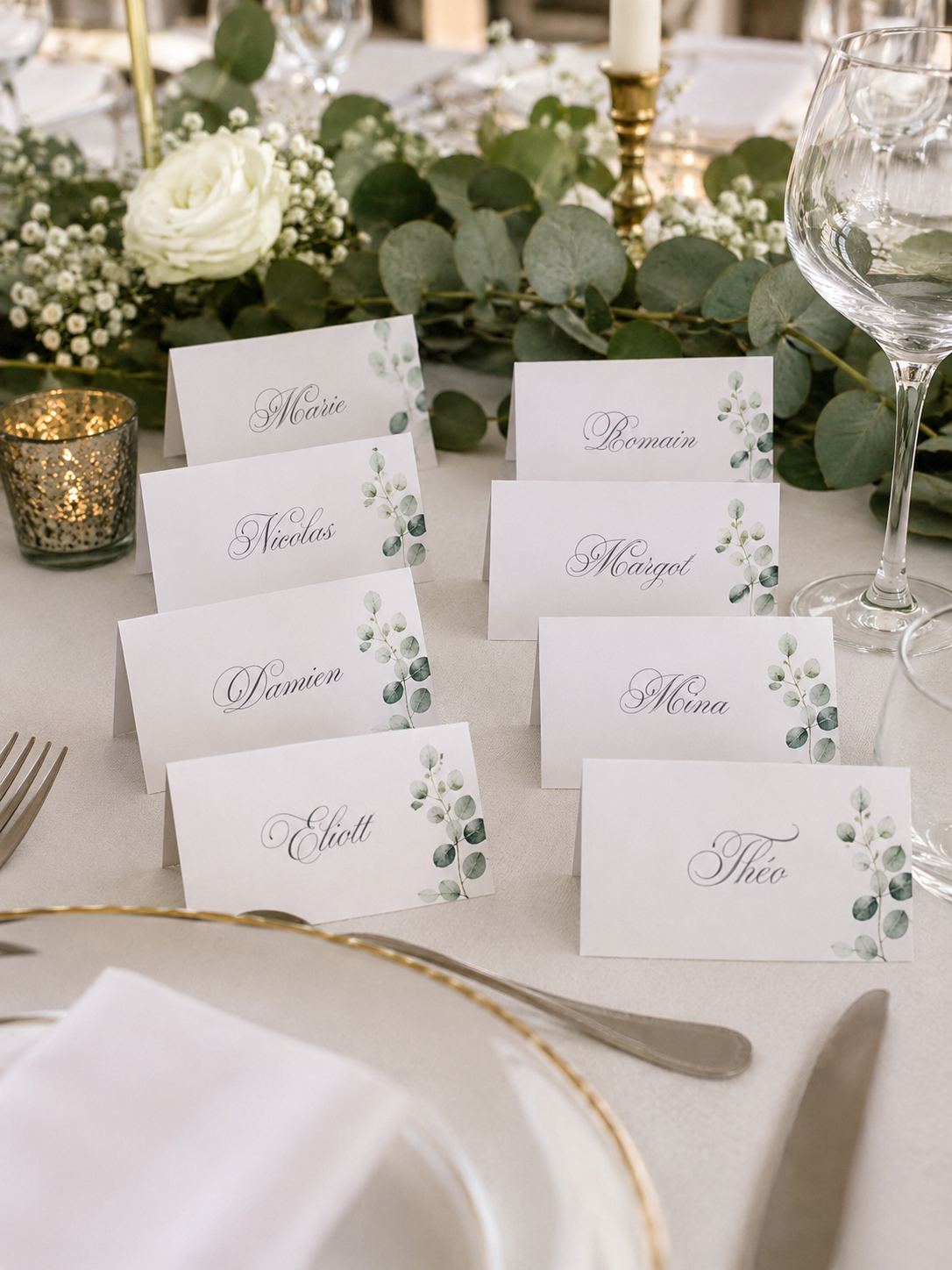 Marque-place papier personnalisé – Une table élégante jusque dans les moindres détails