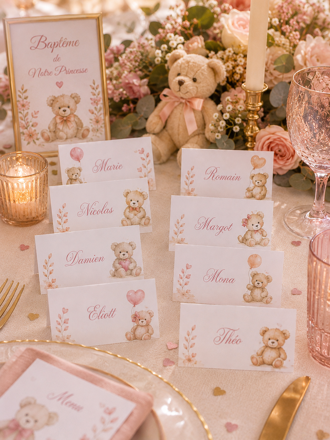 Marque-place papier personnalisé – Une table élégante jusque dans les moindres détails