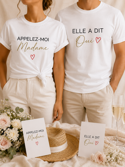T-shirt Lendemain de Mariage – Future Mariée & Futur Marié | Personnalisé