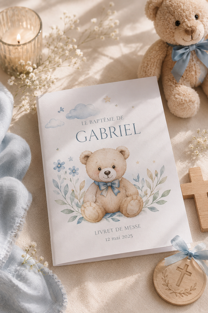 Livret de cérémonie personnalisé – Mariage & Baptême