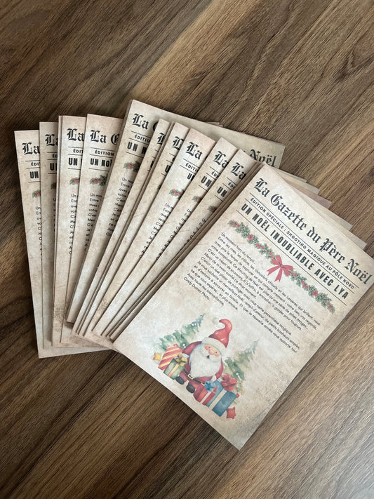 La Gazette du Père Noël personnalisée – Le courrier magique avant Noël ✨