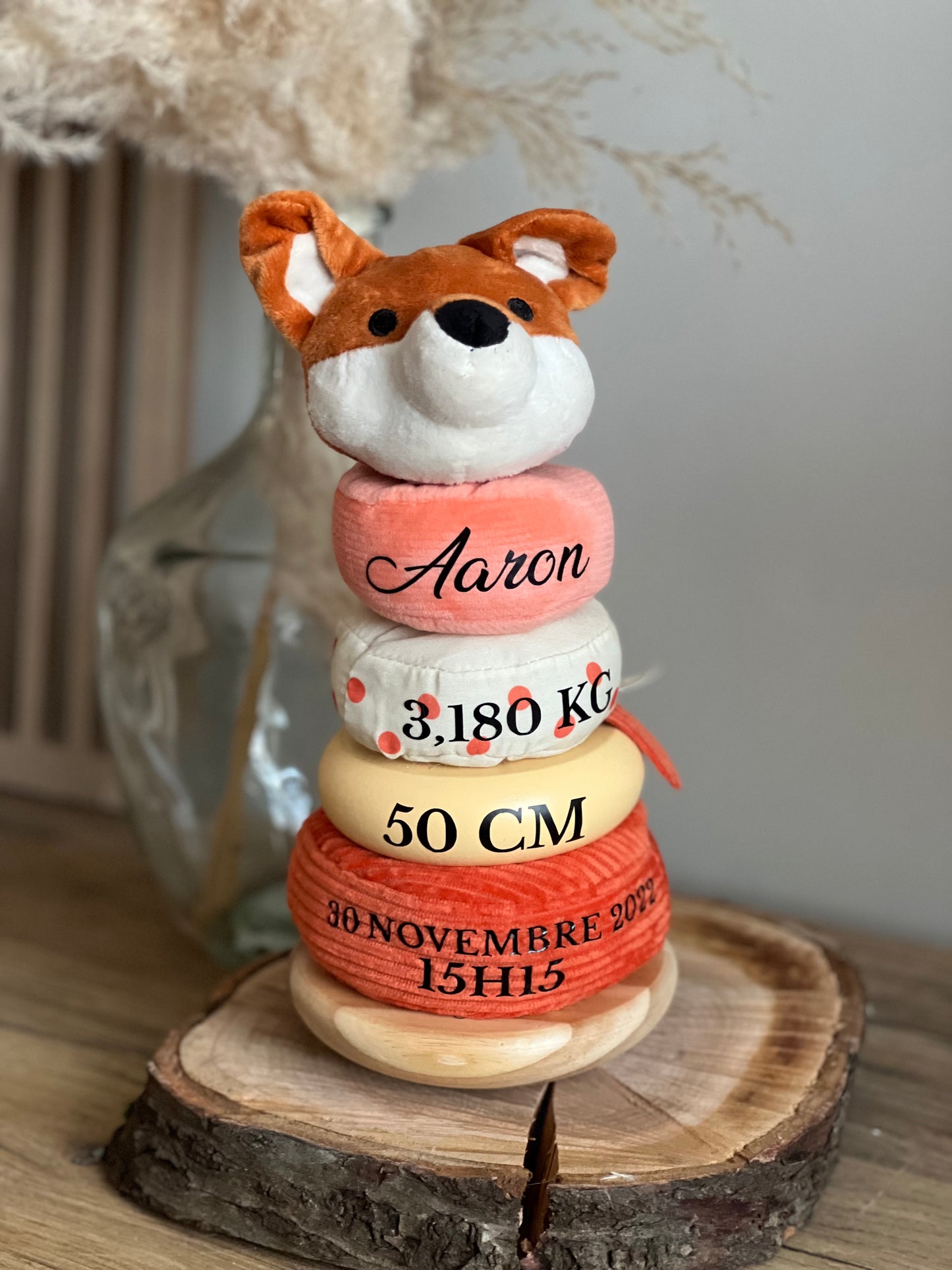 Tour décorative personnalisée – Naissance & Souvenir bébé