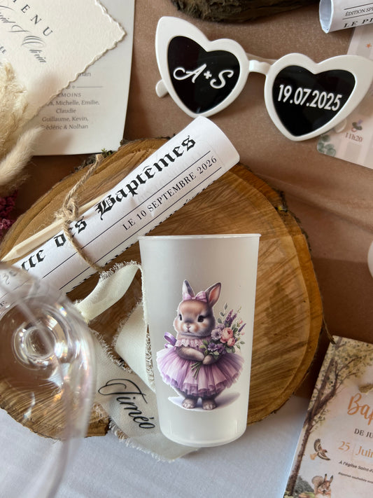 Gobelets Personnalisés Réutilisables pour Mariage, EVJF, Baptême, Anniversaire – Cadeaux Invités Écologiques et Uniques