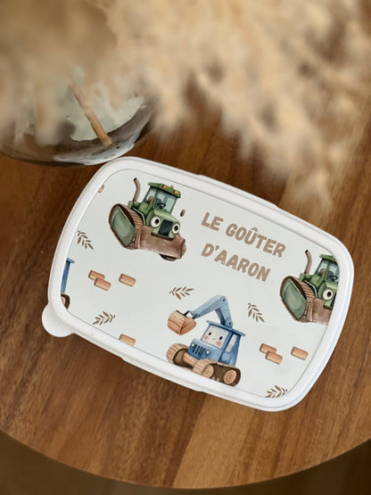 Boîte à goûter personnalisée pour enfants – Design unique