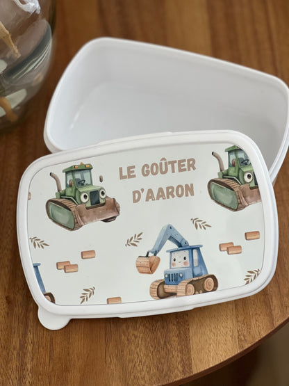 Boîte à goûter personnalisée pour enfants – Design unique