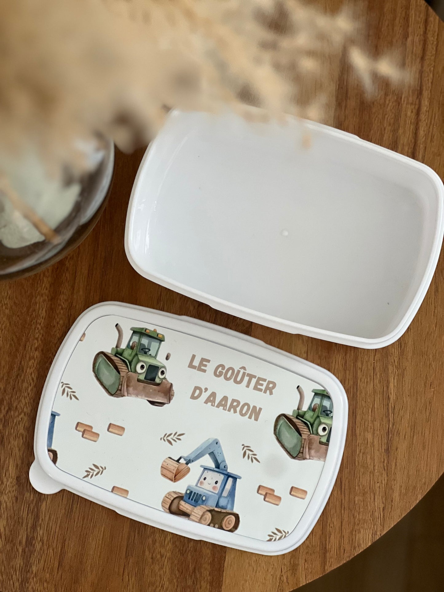 Boîte à goûter personnalisée pour enfants – Design unique