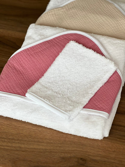 Cape de bain personnalisée en coton – Broderie ou Flocage